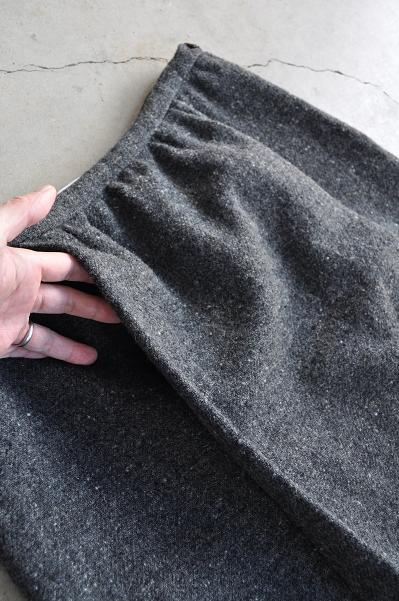 etre Pieds nus/エートル・ピエ・ニュ Lomond Tweed Pleats & Gather Skirt/プリーツ&ギャザー スカート