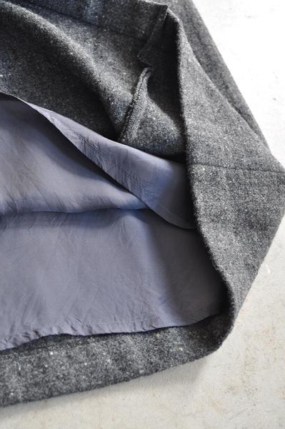 etre Pieds nus/エートル・ピエ・ニュ Lomond Tweed Pleats & Gather Skirt/プリーツ&ギャザー スカート