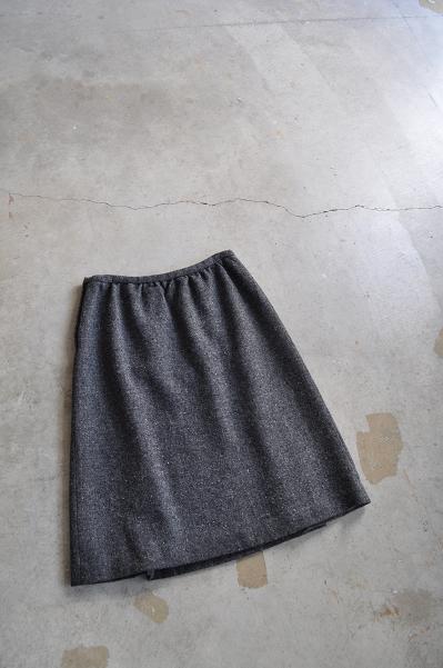 etre Pieds nus/エートル・ピエ・ニュ Lomond Tweed Pleats & Gather Skirt/プリーツ&ギャザー スカート
