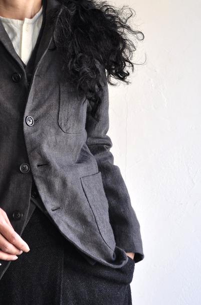 jujudhau/ズーズーダウ ROUND NECK(W/C NATURAL)