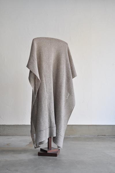 etre Pieds nus/エートル・ピエ・ニュ カシミア ガーター ラージ ショール/Cashmere Garter Large Shawl<br />
