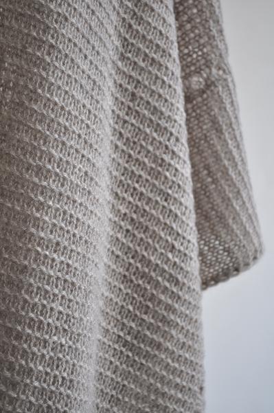 etre Pieds nus/エートル・ピエ・ニュ カシミア ガーター ラージ ショール/Cashmere Garter Large Shawl<br />