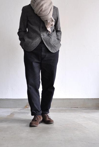 etre Pieds nus/エートル・ピエ・ニュ カシミア ガーター ラージ ショール/Cashmere Garter Large Shawl<br />