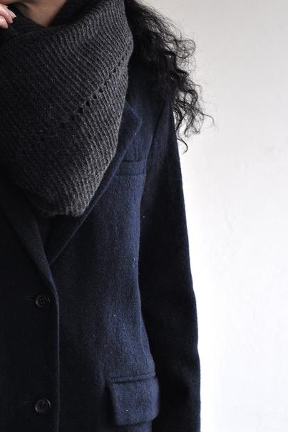 etre Pieds nus/エートル・ピエ・ニュ カシミア ガーター ラージ ショール/Cashmere Garter Large Shawl<br />
