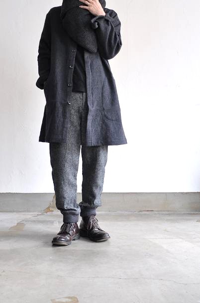 etre Pieds nus/エートル・ピエ・ニュ カシミア ガーター ラージ ショール/Cashmere Garter Large Shawl<br />
