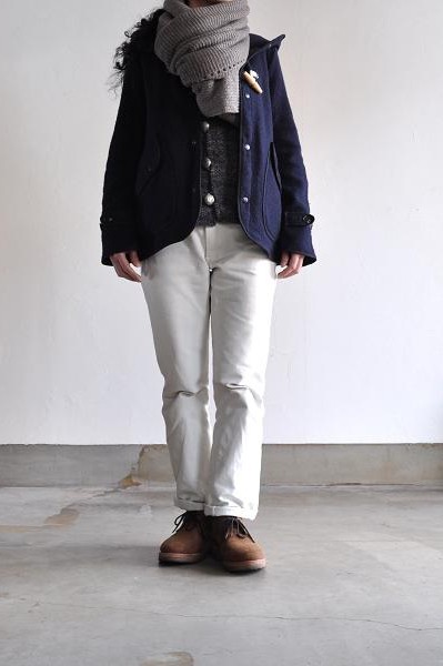 etre Pieds nus/エートル・ピエ・ニュ カシミア ガーター ラージ ショール/Cashmere Garter Large Shawl<br />