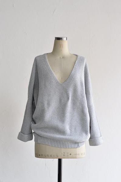 TANG/タング コットンアクリル ドロップショルダー