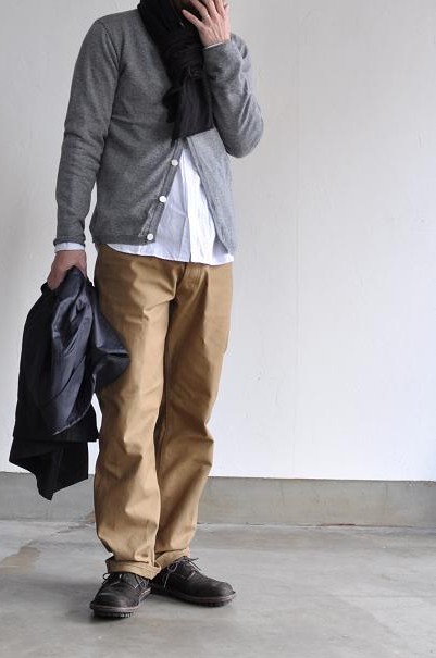STILL BY HAND/スティルバイハンド コットンウールカーディガン/14G C/W Cardigan