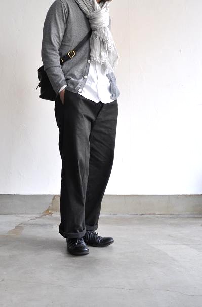 STILL BY HAND/スティルバイハンド コットンウールカーディガン/14G C/W Cardigan