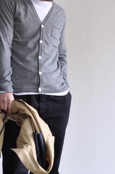 STILL BY HAND/スティルバイハンド コットンウールカーディガン/14G C/W Cardigan