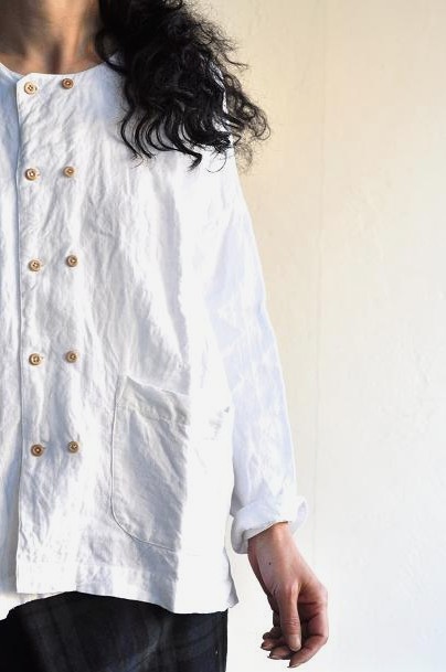 jujudhau/ズーズーダウ DOUBLE BUTTON SHIRTS