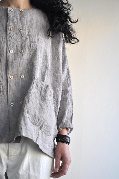 jujudhau/ズーズーダウ DOUBLE BUTTON SHIRTS