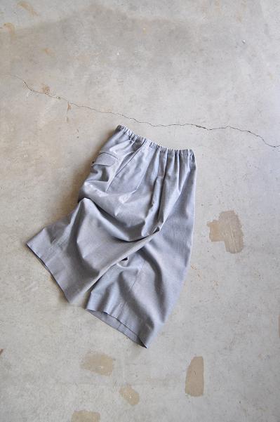 ゴーシュ ウールコットンシルクツイル キュロットパンツ