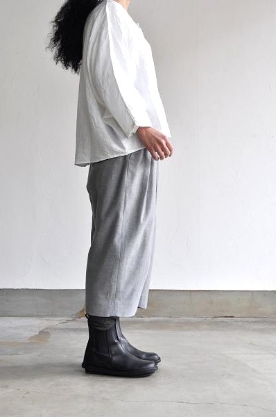 ゴーシュ ウールコットンシルクツイル キュロットパンツ