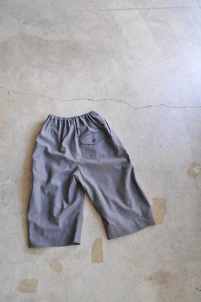 ゴーシュ ウールコットンシルクツイル キュロットパンツ