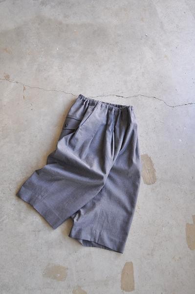 ゴーシュ ウールコットンシルクツイル キュロットパンツ
