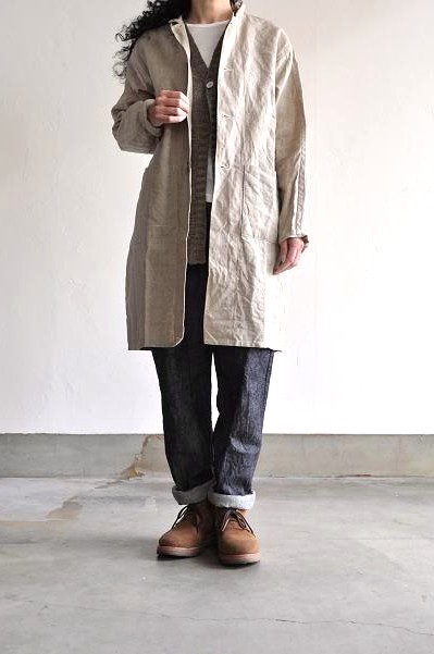 STYLE CRAFT WARDROBE/スタイルクラフトワードローブ COAT #8 LINEN CANVAS