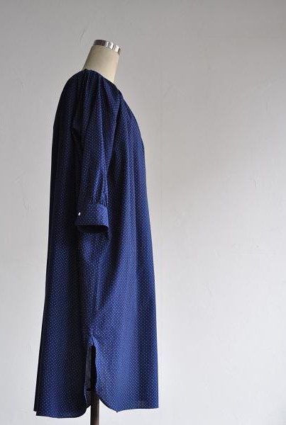 HAVERSACK/ハバーサック レディース インディゴドットプリント ワンピース