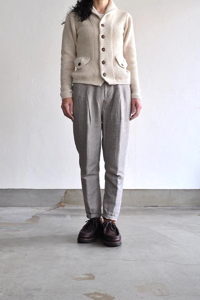 HAVERSACK/ハバーサック カーディガン/Cotton Silk 5G Rib Cardigan