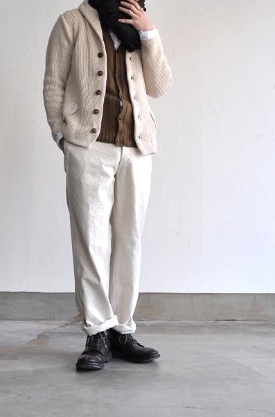 HAVERSACK/ハバーサック カーディガン/Cotton Silk 5G Rib Cardigan