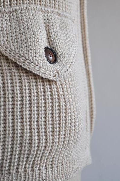 HAVERSACK/ハバーサック カーディガン/Cotton Silk 5G Rib Cardigan