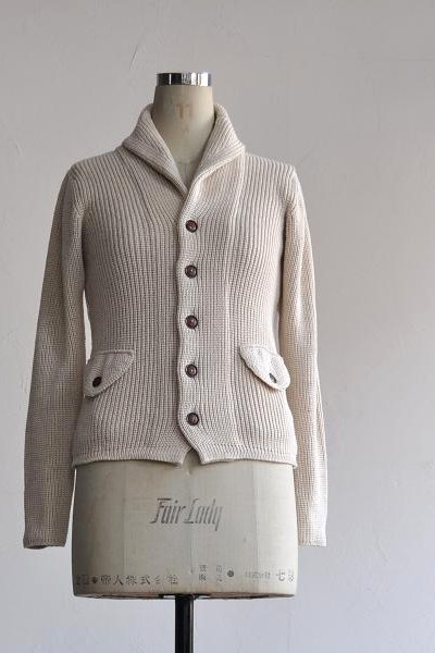 HAVERSACK/ハバーサック カーディガン/Cotton Silk 5G Rib Cardigan