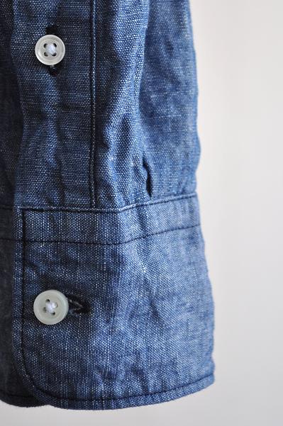 STILL BY HAND/スティルバイハンド コットンリネンシャンブレー 隠しBDシャツ