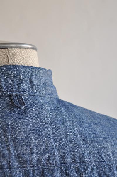 STILL BY HAND/スティルバイハンド コットンリネンシャンブレー 隠しBDシャツ