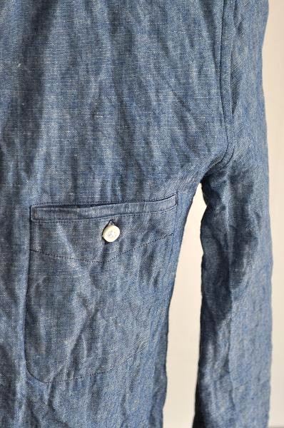 STILL BY HAND/スティルバイハンド コットンリネンシャンブレー 隠しBDシャツ