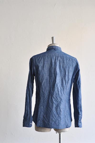STILL BY HAND/スティルバイハンド コットンリネンシャンブレー 隠しBDシャツ