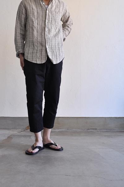 STILL BY HAND/スティルバイハンド コットンリネンカルゼ クロップドサルエルパンツ