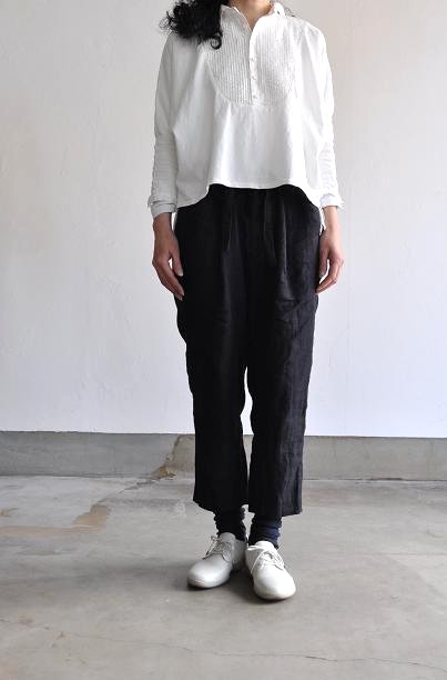 kapital/キャピタル 天竺×OX ピンタックビブドルマンシャツ