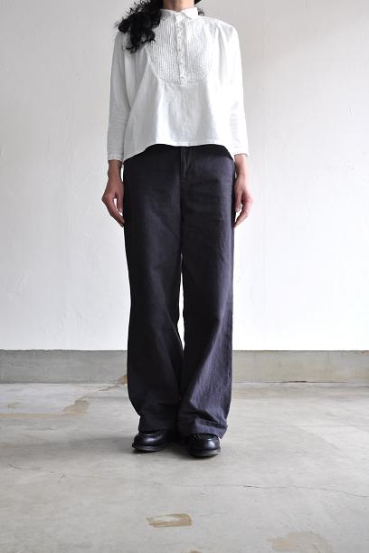 kapital/キャピタル 天竺×OX ピンタックビブドルマンシャツ