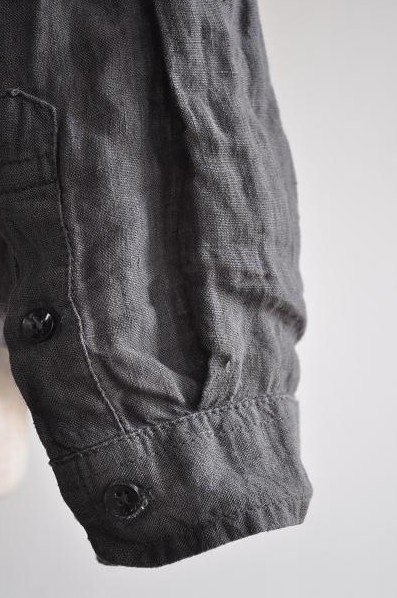 jujudhau/ズーズーダウ シャツ/ROUND COLLAR(LINEN GRAY)