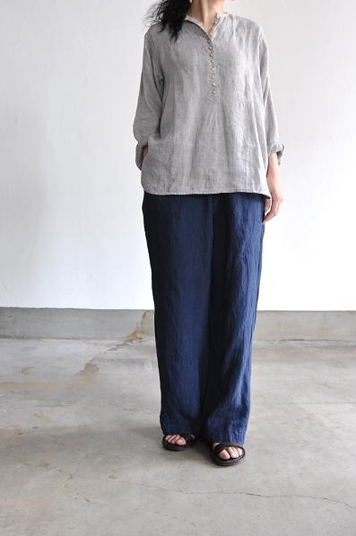 jujudhau/ズーズーダウ 12BUTTON(LINEN CHAMBRAY)