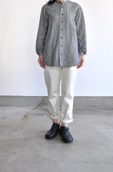 GARMENT REPRODUCTION OF WORKERS/ガーメント リプロダクション オブ ワーカーズ シャツ/GARCONS SHIRT(OPEN) GRAY