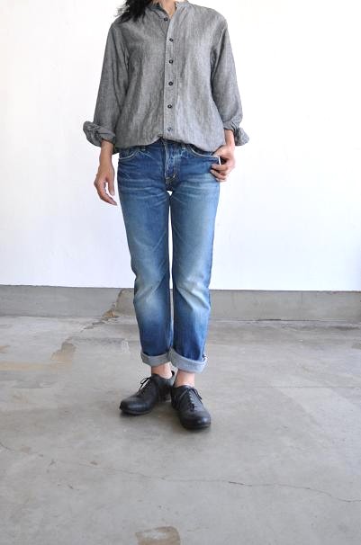 GARMENT REPRODUCTION OF WORKERS/ガーメント リプロダクション オブ ワーカーズ シャツ/GARCONS SHIRT(OPEN) GRAY