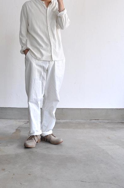 jujudhau/ズーズーダウ シャツ/F.B.HENRY(RAW SILK NATURAL)