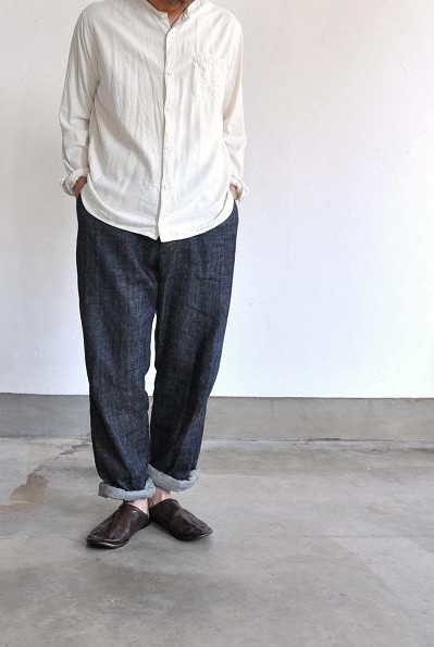 jujudhau/ズーズーダウ シャツ/F.B.HENRY(RAW SILK NATURAL)