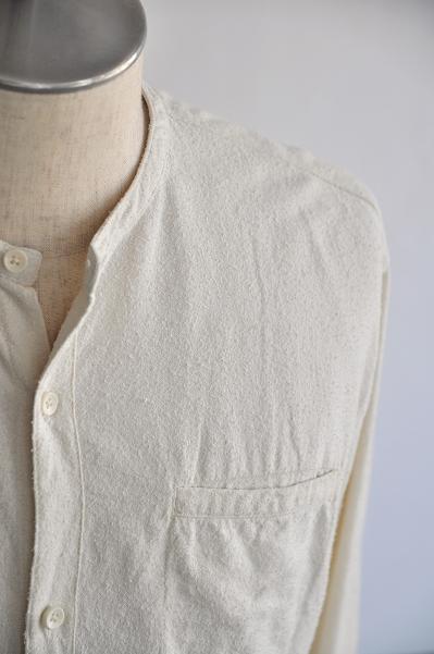 jujudhau/ズーズーダウ シャツ/F.B.HENRY(RAW SILK NATURAL)