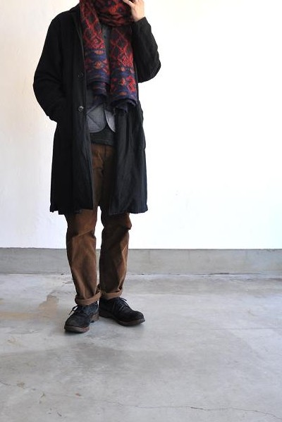 jujudhau/ズーズーダウ WORK COAT W/C BLACK