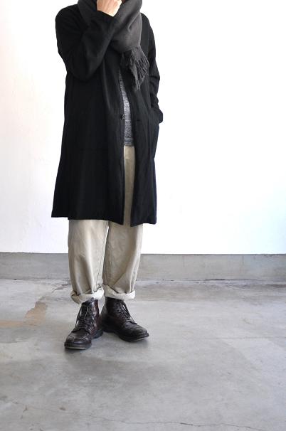 jujudhau/ズーズーダウ WORK COAT W/C BLACK