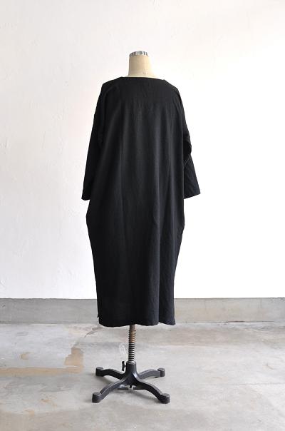 jujudhau/ズーズーダウ V-NECK DRESS(W/C BLACK)