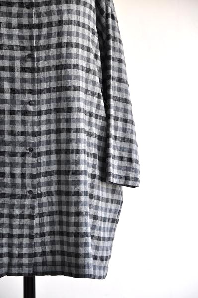 jujudhau/ズーズーダウ BOTH SIDE TUNIC(W/C GRAY CHECK)